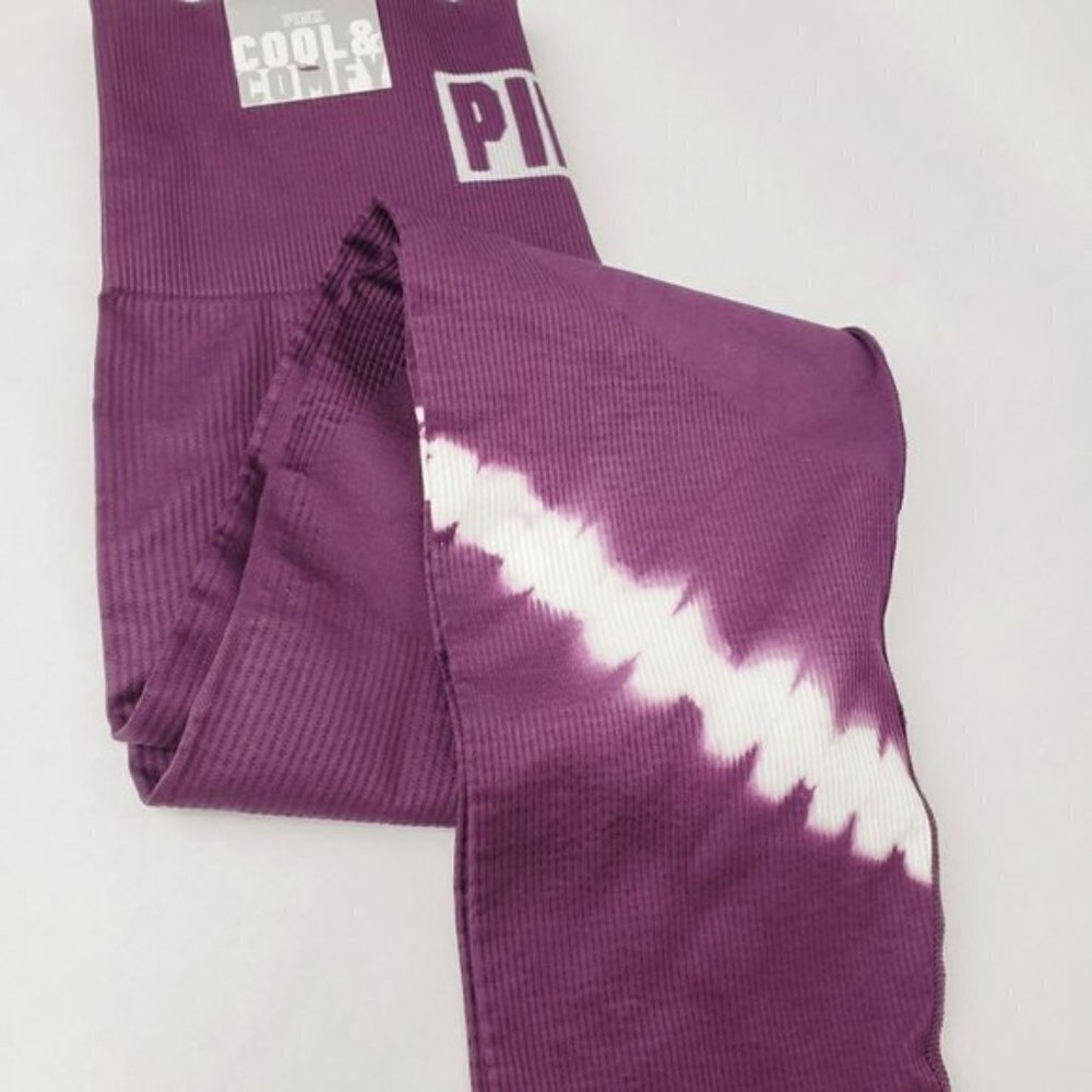 NWT Victoria's Secret cool comfy high waist compression tights leggings tie dye